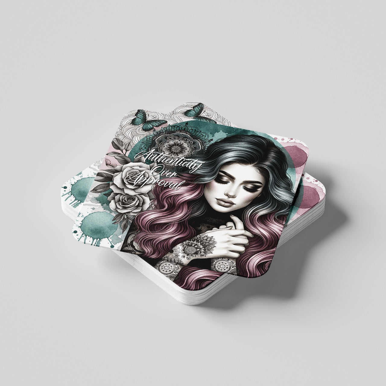 Authenticity Over Approval Coaster