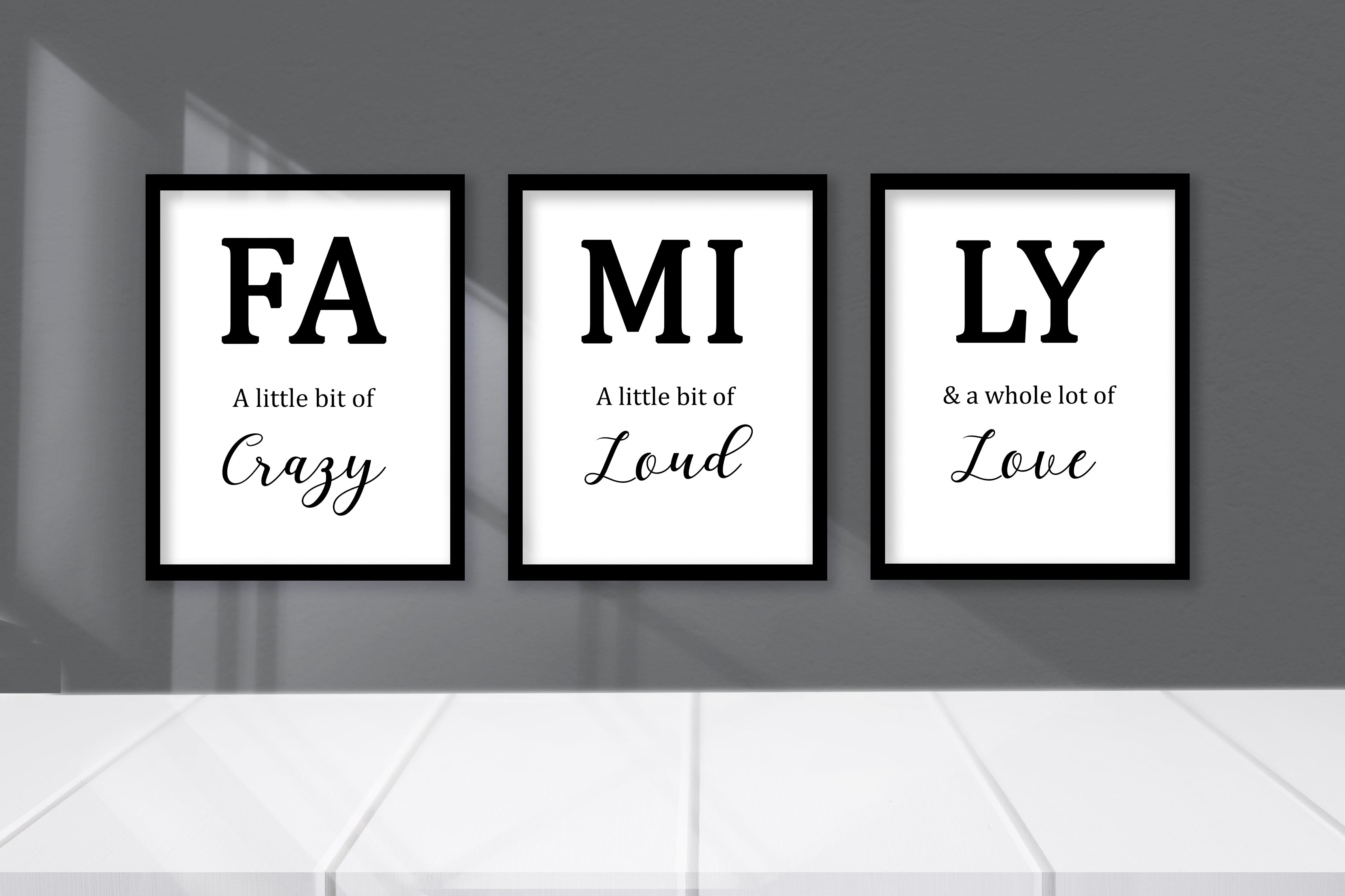Family 3 Picture Print
