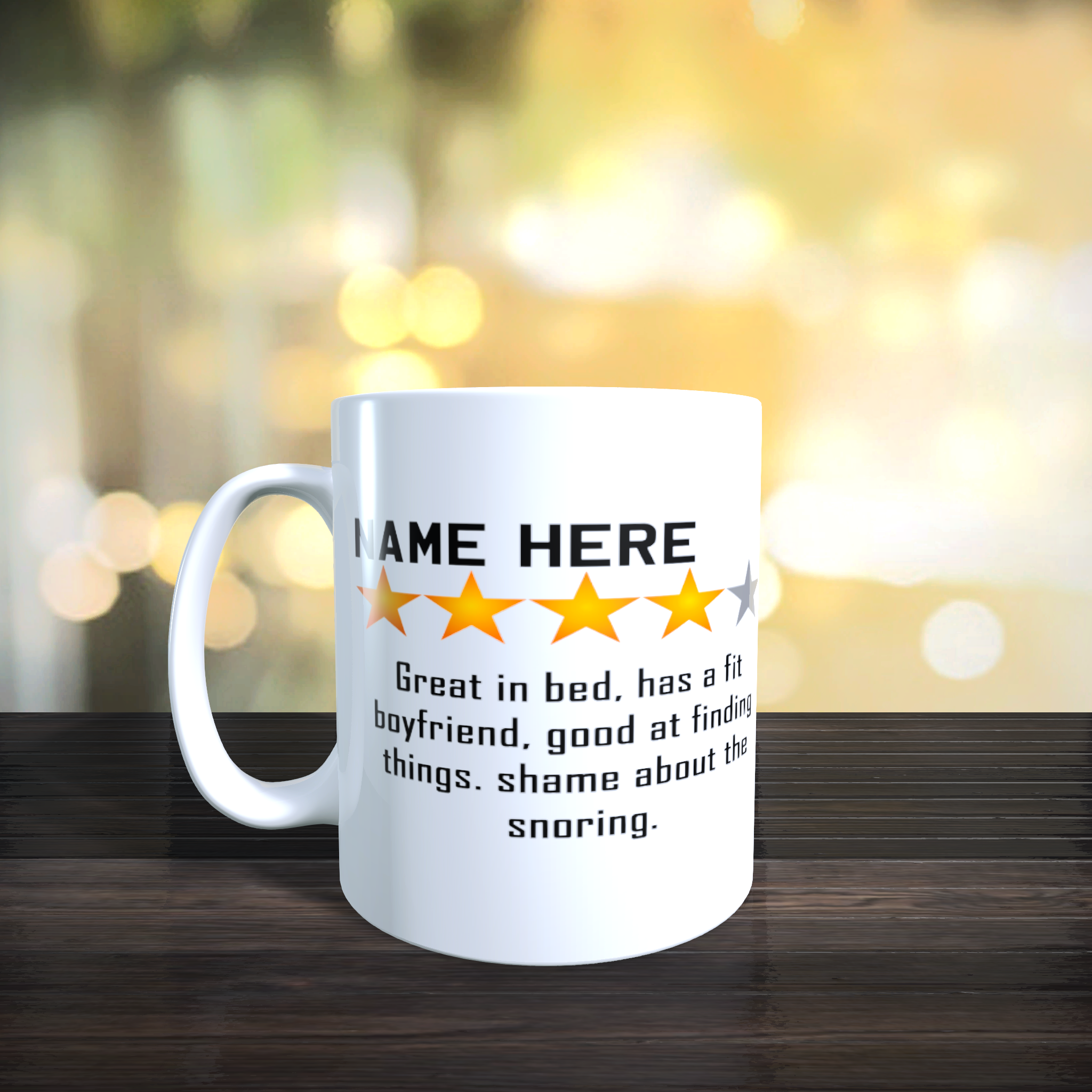 Great In Bed Boyfriend Mug