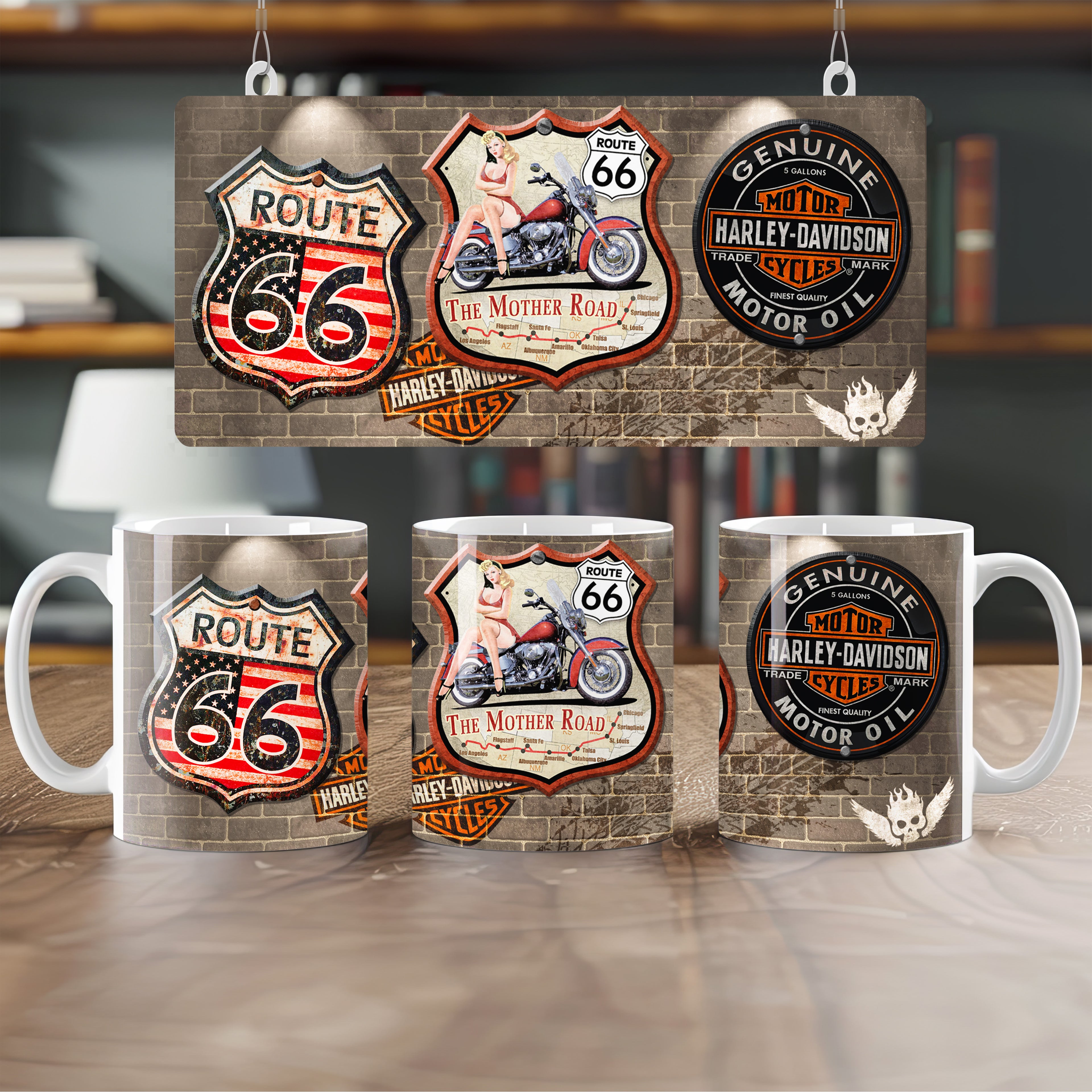 Harley Davidson Route 66 Mug
