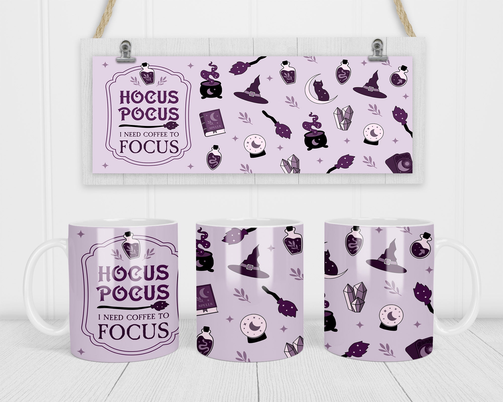 Hocus Pocus I Need Coffee To Focus Mug