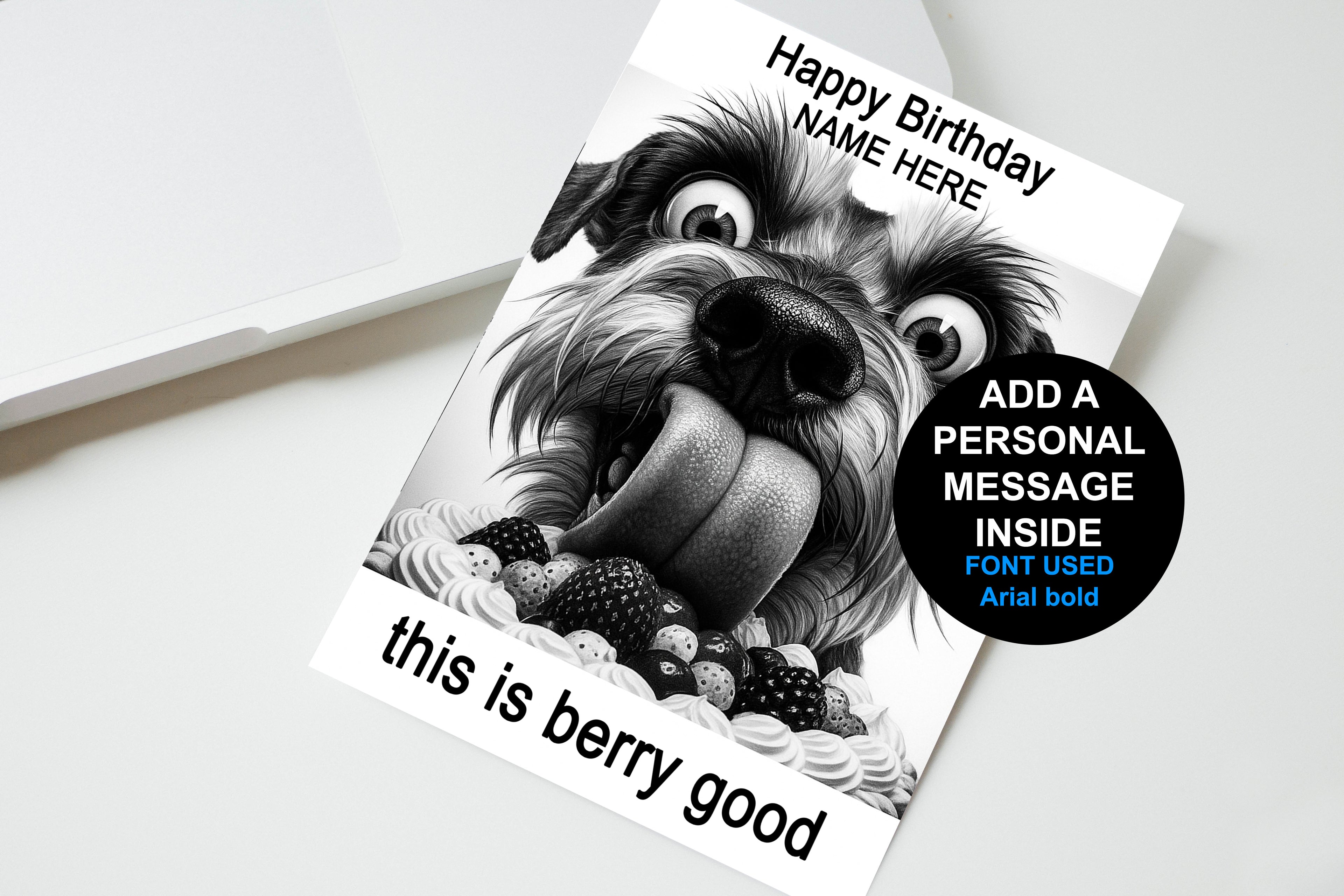 This Is Berry Good Dog Personalised Birthday Card
