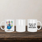 I Dont Need Your Attitude I Brought My Own Mug back view - white ceramic printed mug by Perrys Prints