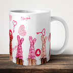 Legs I Love You Mug front view - white ceramic printed mug by Perrys Prints