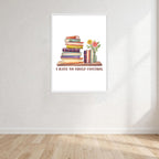 I Have No Shelf Control Wall Art Print front view - printed product by Perrys Prints