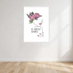 Be Fearlessly Authentic Wall Art Print front view - printed product by Perrys Prints