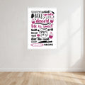 Life Is Sweet Dessert Print Wall Art Print front view - printed product by Perrys Prints