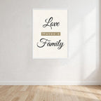 Love Makes A Family Wall Art Print