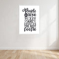 People Who Love To Eat Are Always The Best People Print Wall Art Print front view - printed product by Perrys Prints