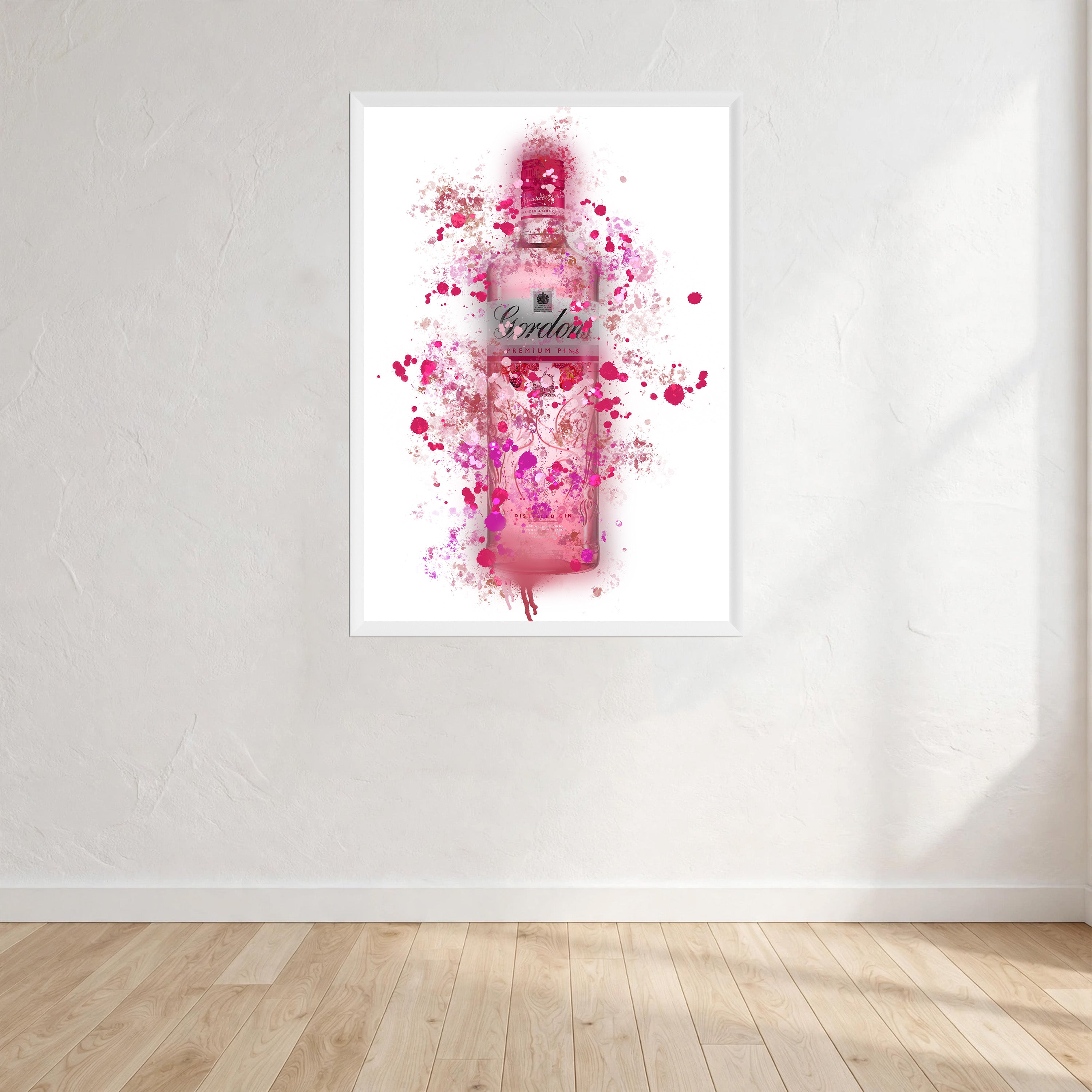 Bottle Design 1 Print Wall Art Print front view - printed product by Perrys Prints