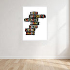 Husband Wall Art Print front view - printed product by Perrys Prints