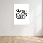 One Friend Can Change Your Whole Life Wall Art Print front view - printed product by Perrys Prints
