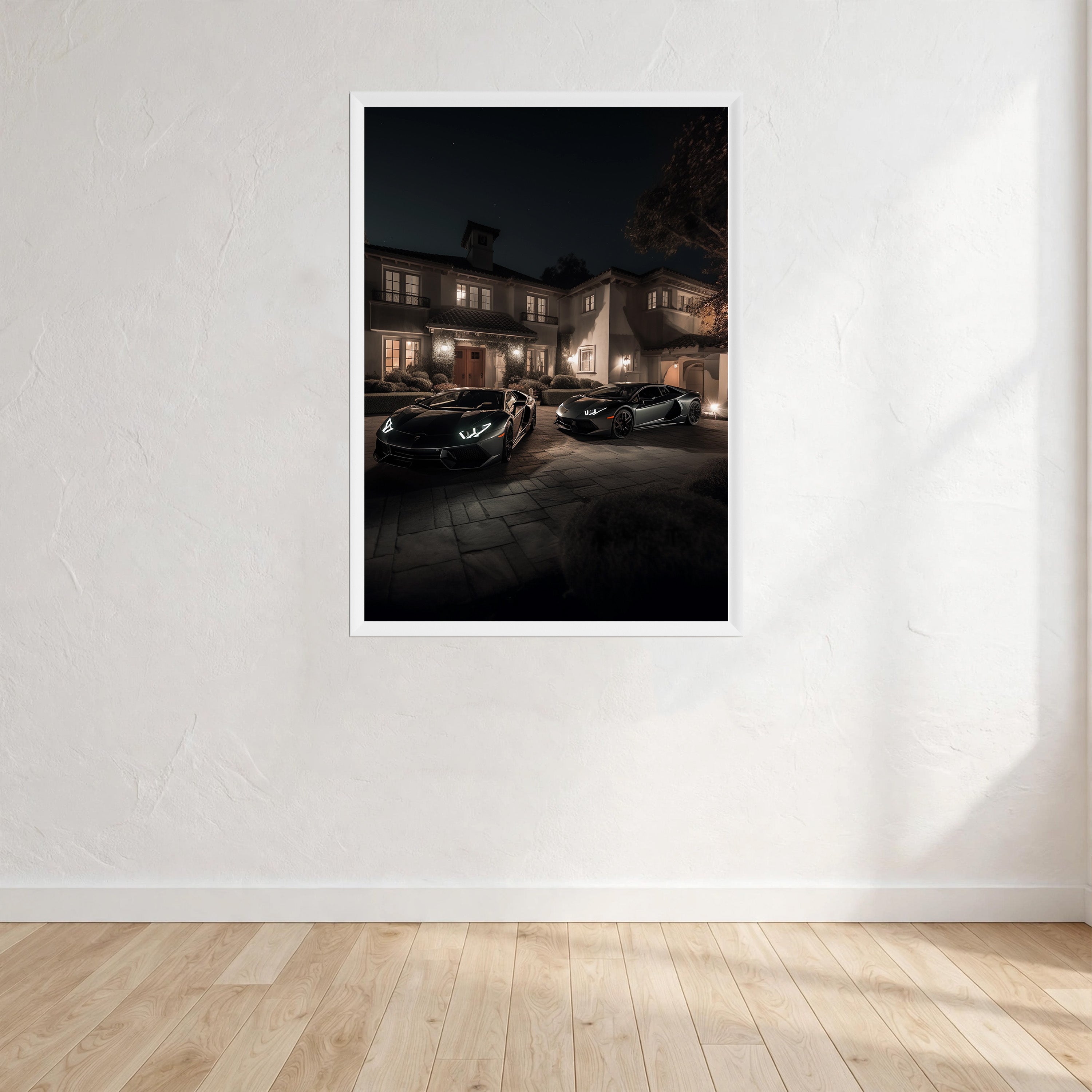 Cars Print Wall Art Print front view - printed product by Perrys Prints