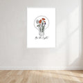 Be The Light Wall Art Print front view - printed product by Perrys Prints