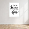 This Kitchen Is Seasoned With Love Wall Art Print front view - printed product by Perrys Prints
