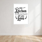 This Kitchen Is Seasoned With Love Wall Art Print front view - printed product by Perrys Prints