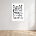 Greatful For The Small Things Print Wall Art Print front view - printed product by Perrys Prints
