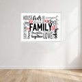 Family Wall Art Print front view - printed product by Perrys Prints