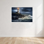 Lighthouse Wall Art Print front view - printed product by Perrys Prints