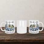 Caravan Mug back view - white ceramic printed mug by Perrys Prints