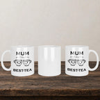 Mum You Will Always Be My Best Tea Mug back view - white ceramic printed mug by Perrys Prints