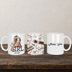Affirmations Mug back view - white ceramic printed mug by Perrys Prints