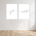 Get Naked Two Piece Picture Wall Art Print front view - printed product by Perrys Prints