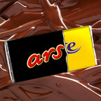 Rude Chocolate Wrappers Printable Collection Download front view - printed product by Perrys Prints