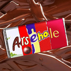 Rude Chocolate Wrappers Printable Collection Download back view - printed product by Perrys Prints