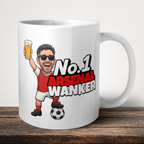 Arsenal No.1 Wanker Football Mug