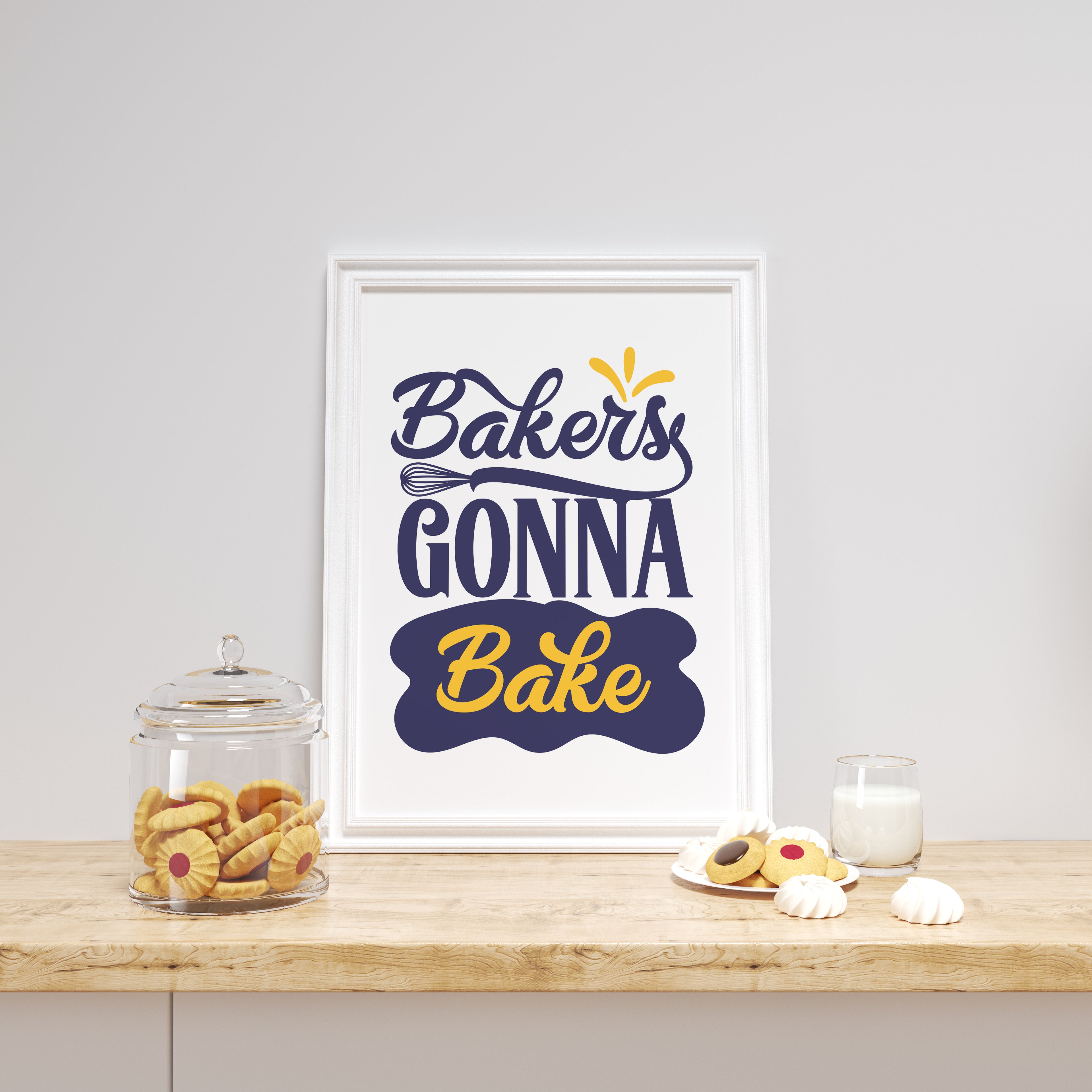 Bakers Gonna Bake Colour Print