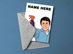 Bang And Your Youth Is Gone Personalised Card