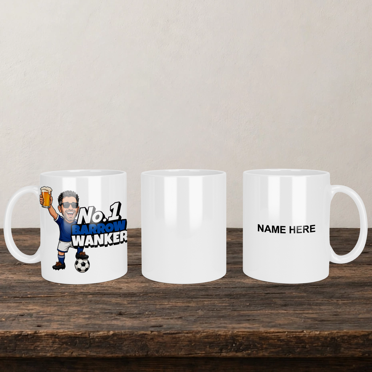 Barrow No.1 Wanker Football Mug