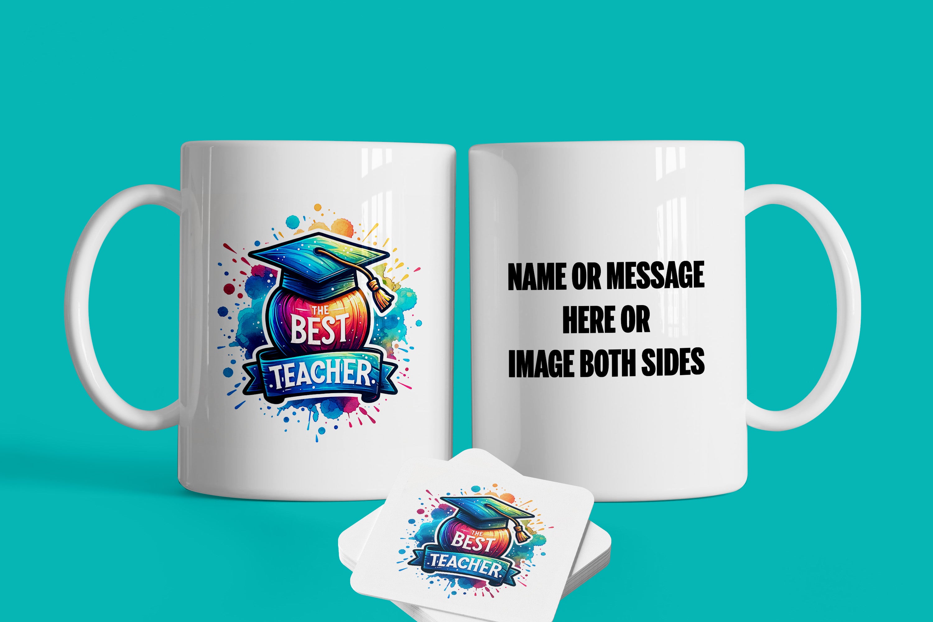 The Best Teacher Mug And Coaster