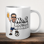 Bolton No.1 Wanker Football Mug