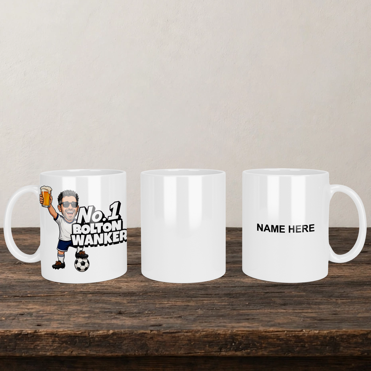 Bolton No.1 Wanker Football Mug