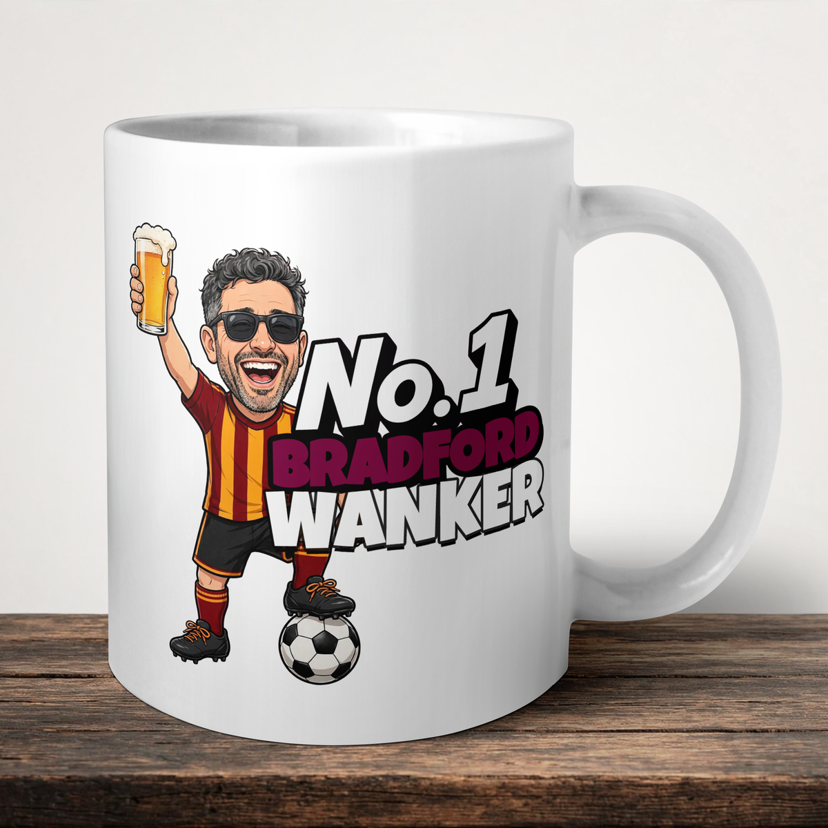 Bradford City No.1 Wanker Football Mug