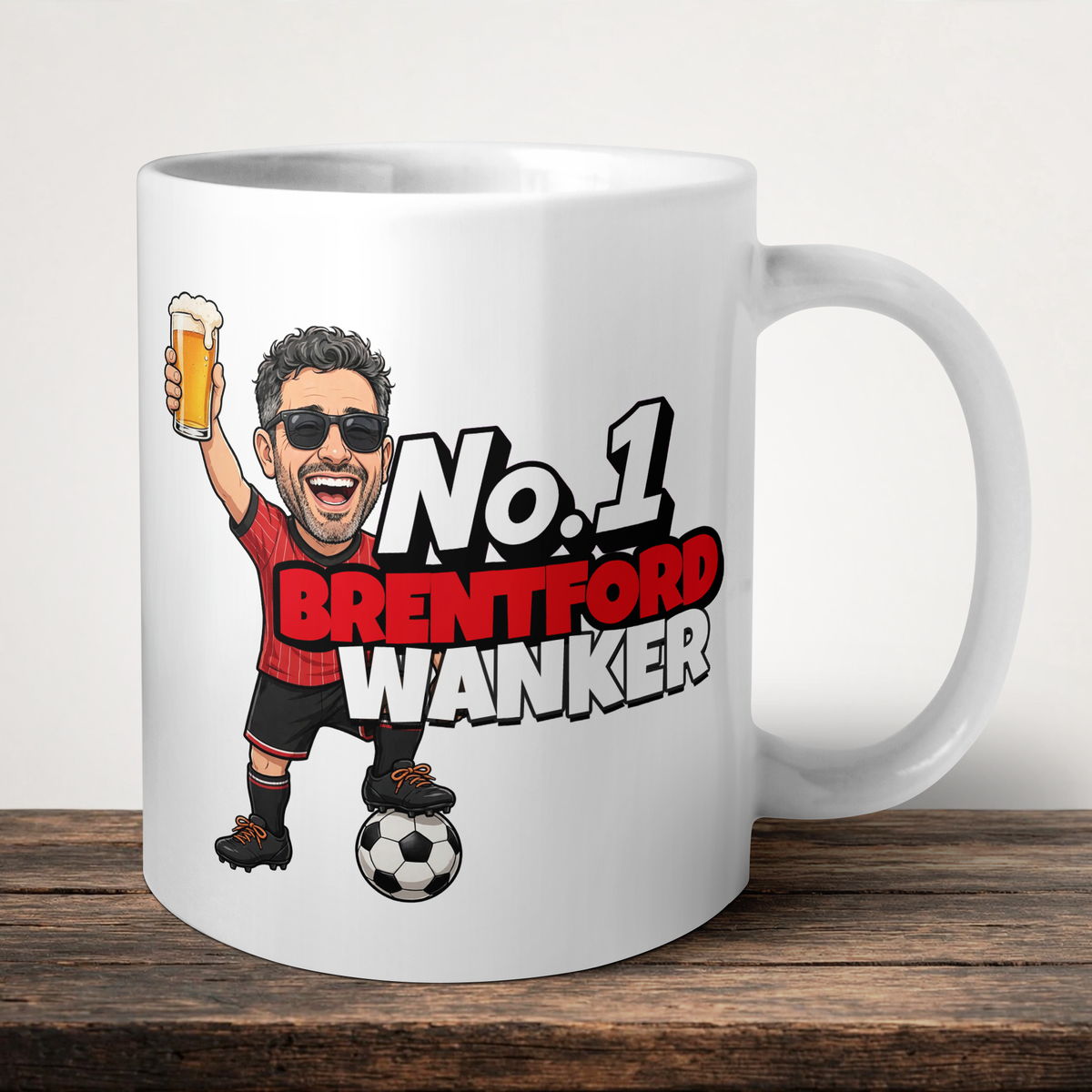 Brentford No.1 Wanker Football Mug