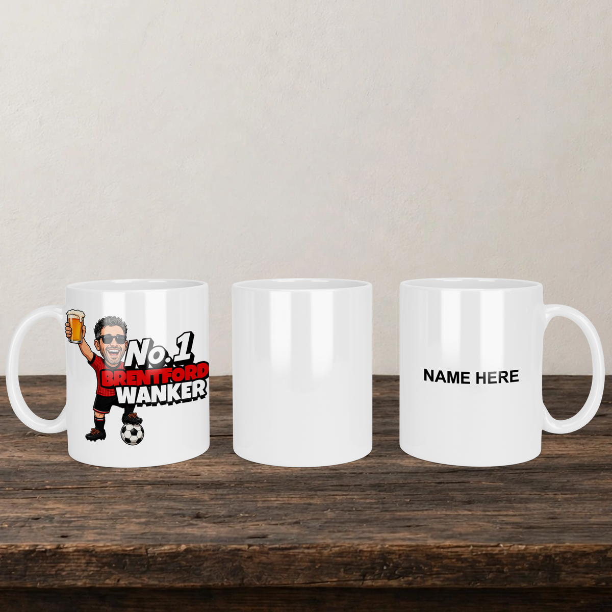 Brentford No.1 Wanker Football Mug