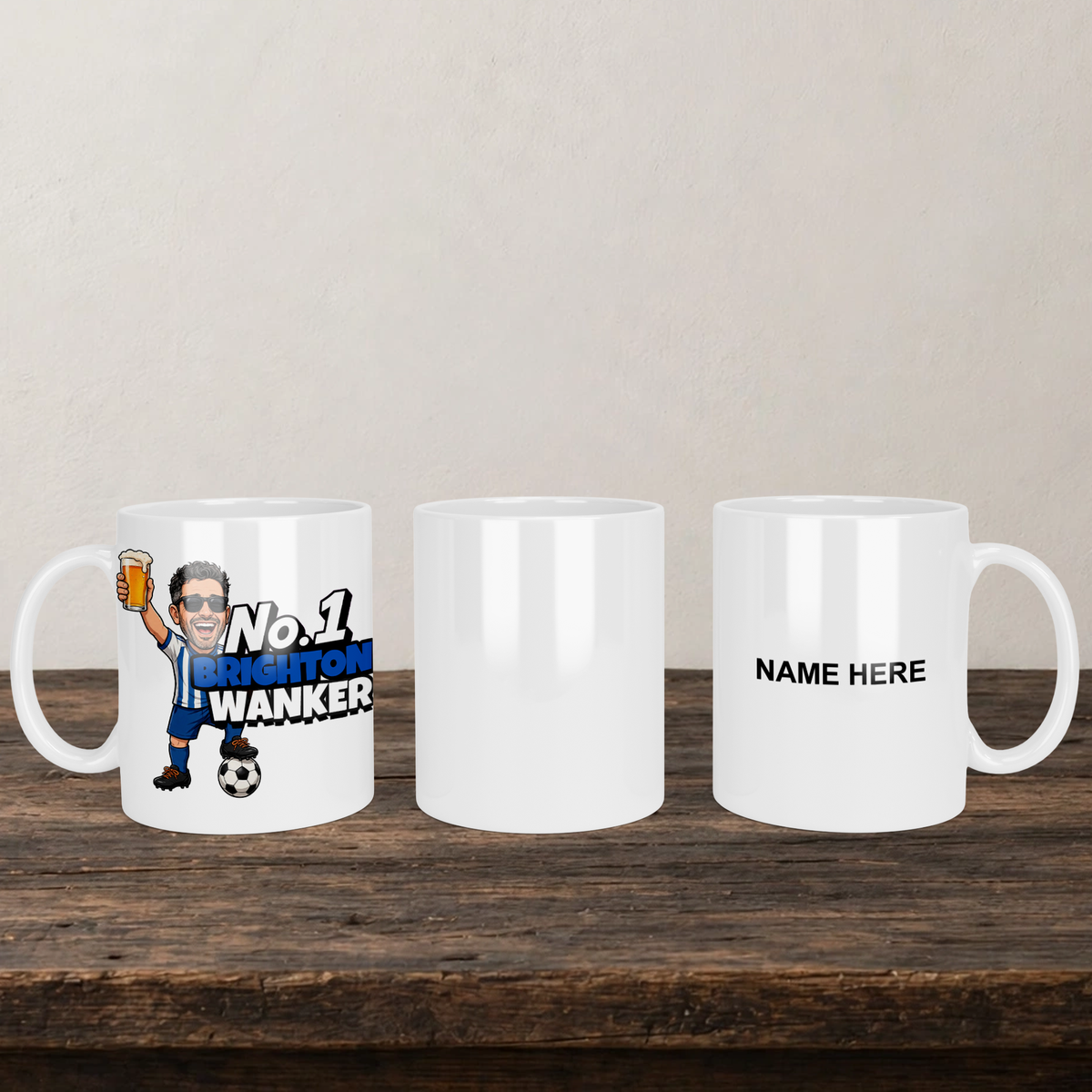 Brighton No.1 Wanker Football Mug