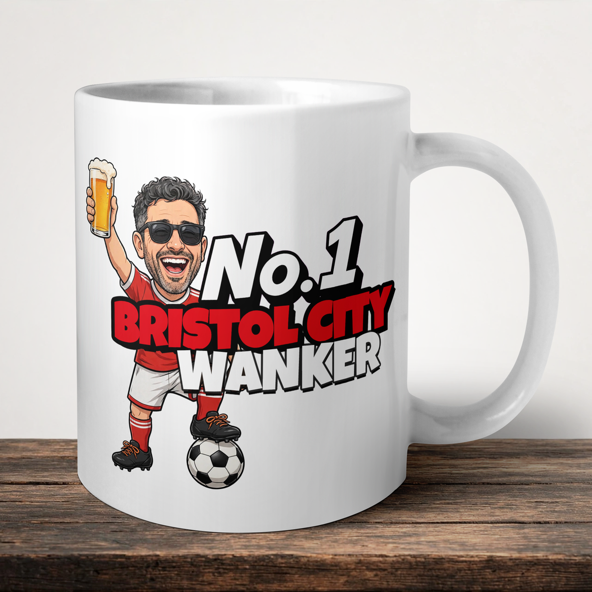 Bristol City No.1 Wanker Football Mug