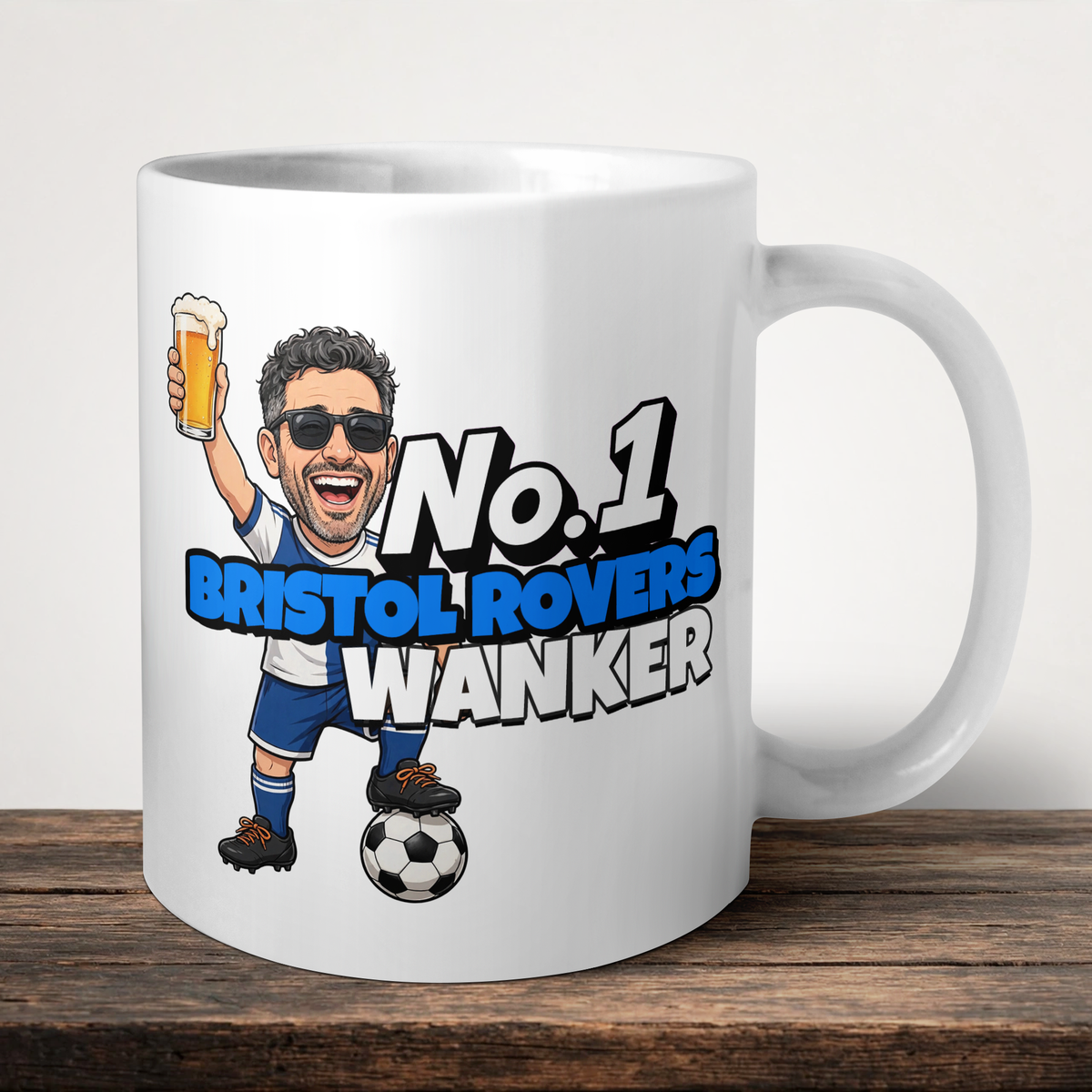 Bristol Rovers No.1 Wanker Football Mug