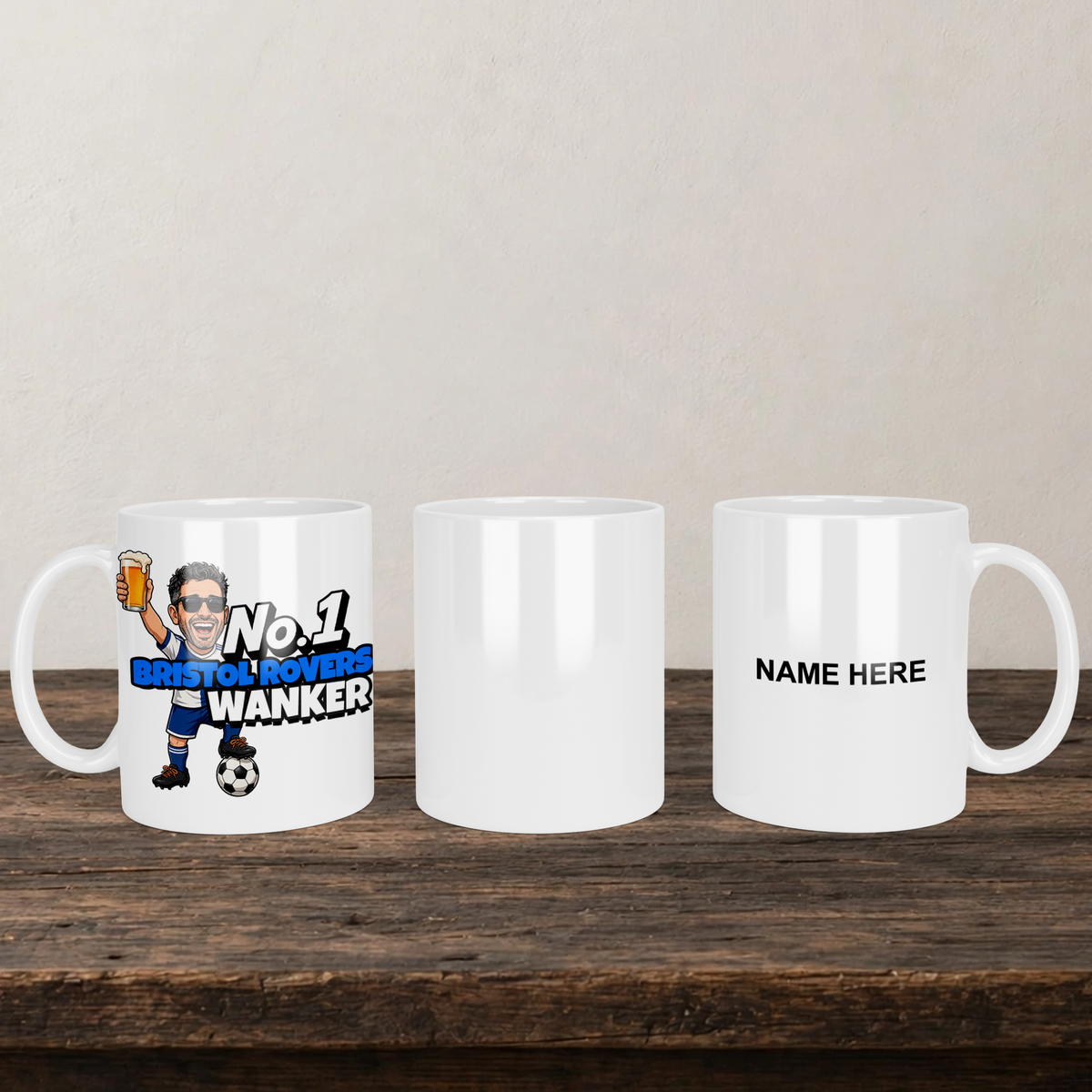 Bristol Rovers No.1 Wanker Football Mug