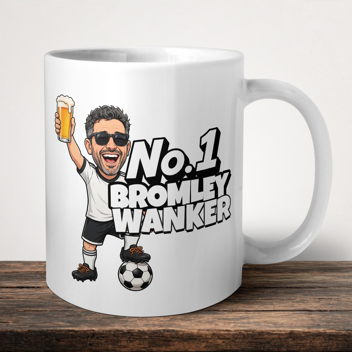 Bromley No.1 Wanker Football Mug