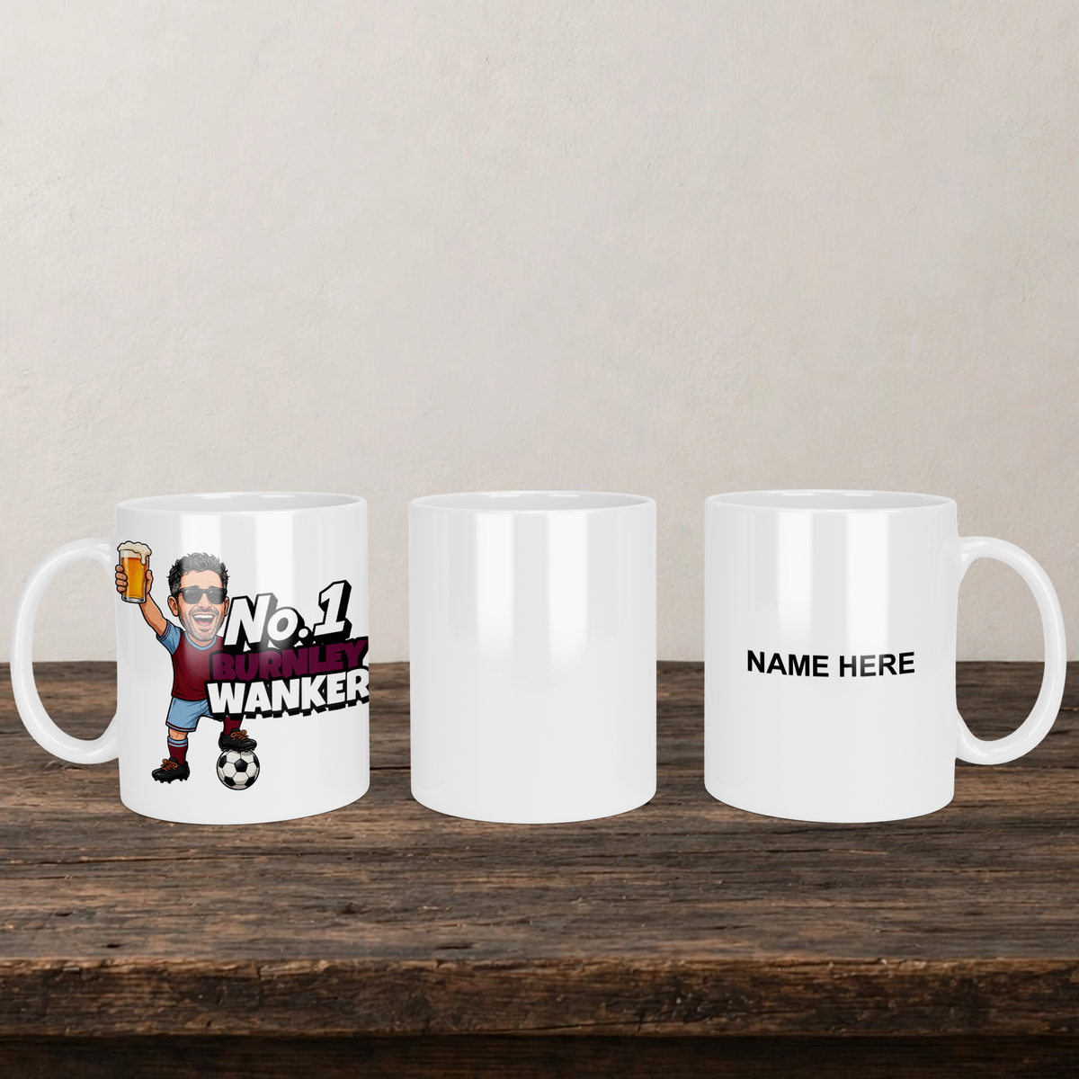 Burnley No.1 Wanker Football Mug