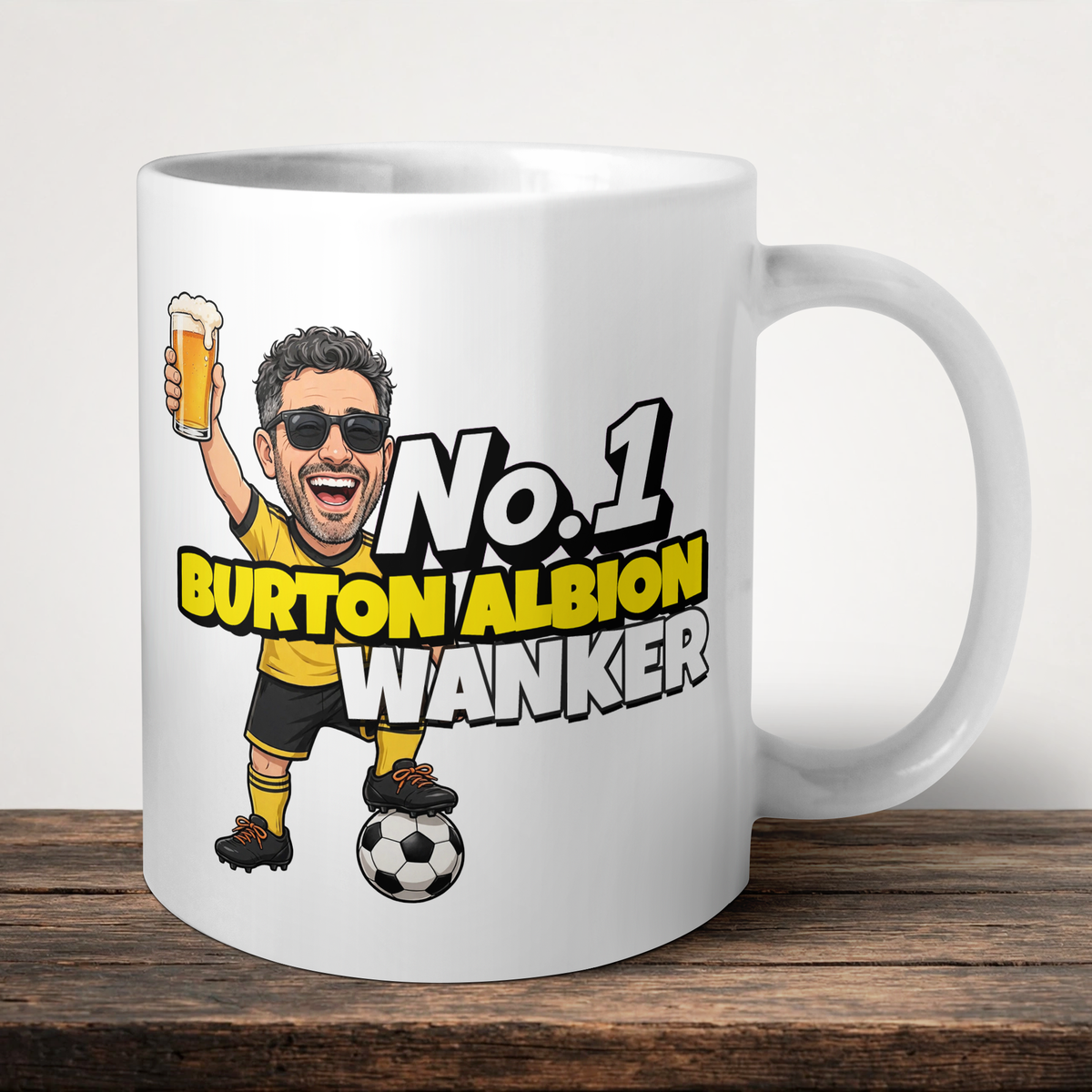 Burton Albion No.1 Wanker Football Mug