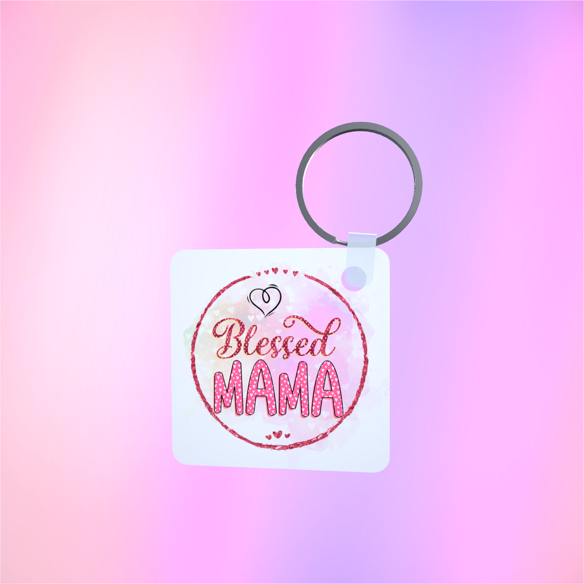 blessed mama Keyring