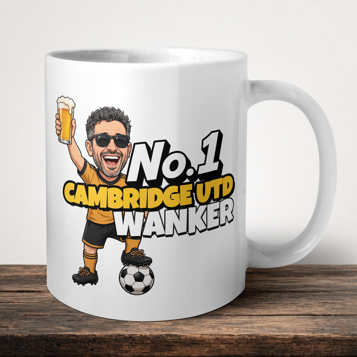 Cambridge United No.1 Wanker Football Mug