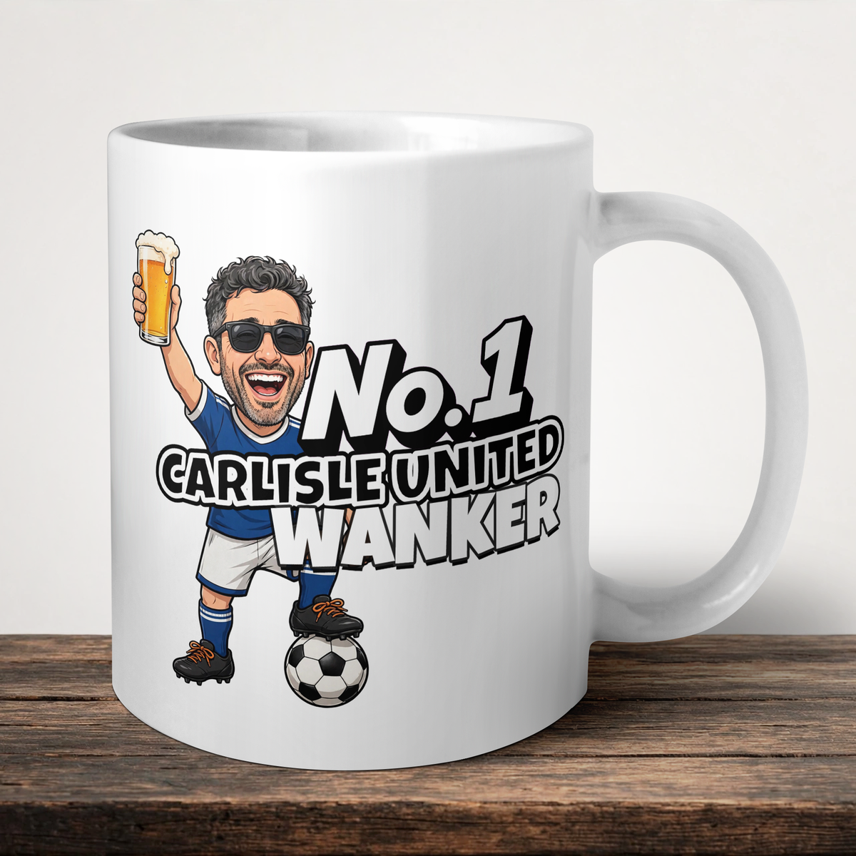 Carlisle United No.1 Wanker Football Mug
