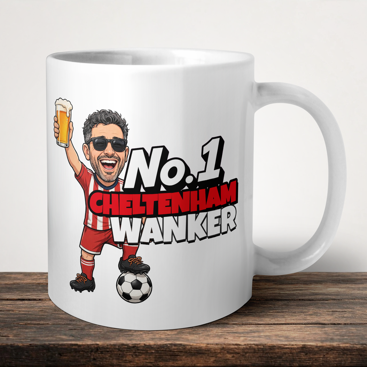 Cheltenham Town No.1 Wanker Football Mug